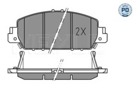 Bromsbeläggsats, Framaxel, honda accord sedan ix, hr-v, 45022-T2G-A00, 45022-T2G-A01, 45022-T2M-T00, 45022-T6D-H00, 45022-T8M-G