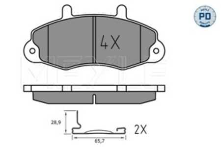 Bromsbeläggsats, Framaxel, ford transit buss, transit flak/chassi, transit skåp, transit tourneo buss, 1 074 971, 1 134 158, 6 