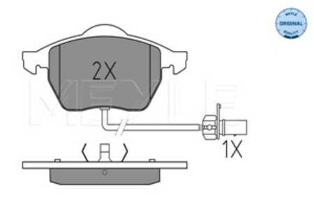 Bromsbeläggsats, Framaxel, ford galaxy i, seat alhambra, vw sharan, 1 133 445, 1 143 349, 1 205 695, 1 237 132, 1 947 391, 1M2J