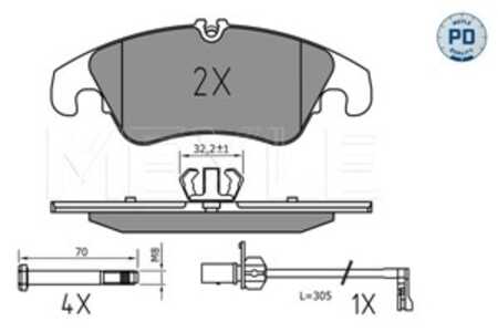 Bromsbeläggsats, Framaxel, audi a6 allroad c7, a6 c7, a6 c7 avant, a7 sportback, q5, 4G0 698 151 AA, 4G0 698 151 D, 4G0 698 151