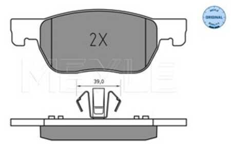 Bromsbeläggsats, Framaxel, opel astra k, astra k skåp / kombi, astra k skåp/halvkombi, astra k sports tourer, vauxhall astra mk