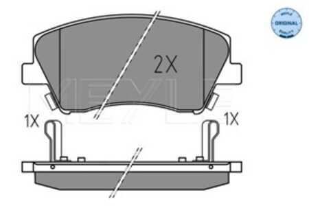 Bromsbeläggsats, Framaxel, hyundai ioniq, kia niro i, 58101G2A10, 58101-G2A10