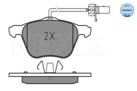 Bromsbeläggsats, Framaxel, ford galaxy i, seat alhambra, vw sharan, transporter buss iv, transporter flak/chassi iv, transporte