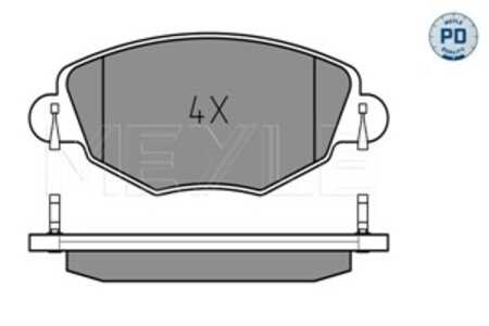 Bromsbeläggsats, Framaxel, ford mondeo iii, mondeo sedan iii, mondeo turnier iii, jaguar x-type i, x-type kombi i, 1 121 894, 1