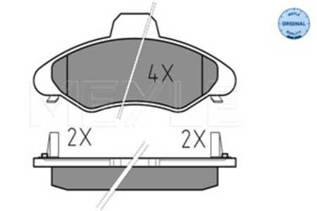 Bromsbeläggsats, Framaxel, ford, 1 015 598, 1 048 308, 1 048 309, 1 048 310, 1 121 667, 1 130 753, 1 133 748, 1 133 750, 6 180 