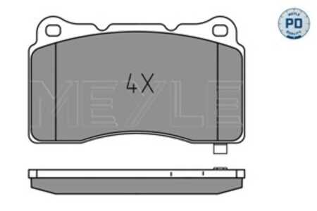 Bromsbeläggsats, Framaxel, cadillac,ford usa,honda,hyundai,mitsubishi,tesla, 105506600B, 22866931, 45022-TGH-A01, 58101-2MA10, 