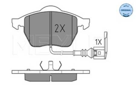 Bromsbeläggsats, Framaxel, audi,seat,skoda,vw, 1J0 698 151 K, 1J0 698 151 M, 8N0 698 151 A, 8N0 698 151 C, 8N0 698 151 E, JZW 6