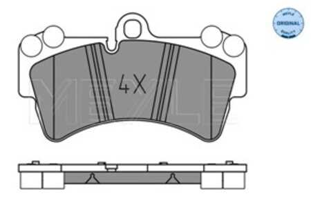 Bromsbeläggsats, Framaxel, audi q7, q7 van, porsche cayenne, vw touareg, 4L0 698 151 A, 4L0 698 151 B, 4L0 698 151 C, 7L0 698 1