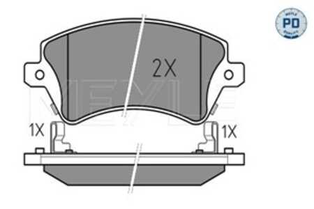 Bromsbeläggsats, Framaxel, toyota corolla, corolla compact, corolla kombi, corolla liftback, corolla sedan, 04465-02061, 04465-