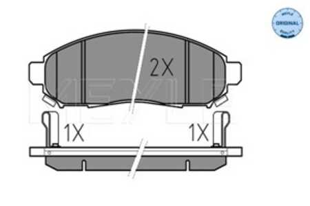 Bromsbeläggsats, Framaxel, nissan, 41060-EA025, 41060-EB326, 41060-ZP00A, 41060-ZP025, D10601VA0A, D10601VA8E, D1060-EB70A, D10