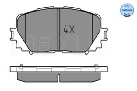 Bromsbeläggsats, Framaxel, toyota verso s, yaris, 04465-52240, 04465-52270, 04465-52310