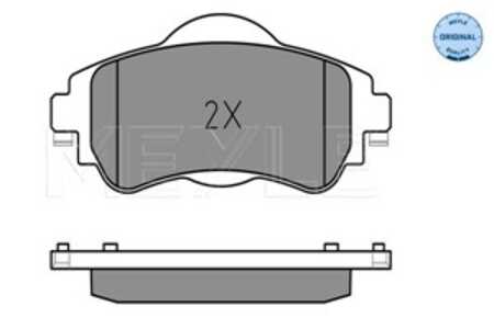 Bromsbeläggsats, Framaxel, citroën c4 ii, c4 skåp/halvkombi ii, ds4, 16 118 400 80, 16 172 732 80, 4254.A9