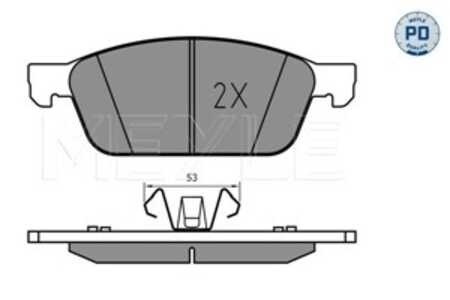 Bromsbeläggsats, Framaxel, ford, 2 005 900, 2 076 355, 2 101 703, 5 181 461, CV61-2001-CB, CV61-2001-CC, CV61-2001-CD, CV61-200