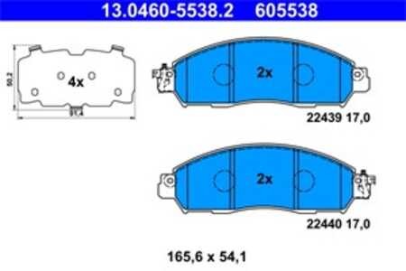 Bromsbeläggsats, Framaxel, nissan navara flak/chassi, np300 navara pick-up, renault alaskan, D1 06 04K J1A, D1 MF M4K J1J, D106