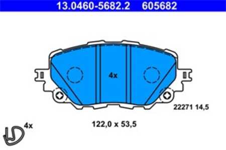 Bromsbeläggsats, Framaxel, abarth 124 spider, fiat 124 spider, mazda mx-5 iv, mx-5 rf targa, 6000615055, N2Y3-33-28ZB, N2Y3-33-