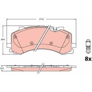 Bromsbeläggsats, Framaxel, audi a6 allroad c8, a6 c8, a7 sportback, a8 d5, q7, q7 van, q8, 4M0 698 151 AH, 4M0 698 151 K