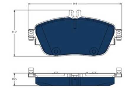 Bromsbeläggsats, Framaxel, mercedes-benz b-klass sports tourer [w246, w242], 008 420 06 20, A 008 420 06 20