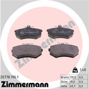 Bromsbeläggsats, Framaxel, audi, 437 698 151, 440 615 116 A, 440 698 151 A, 443 698 151 E, 8A0 615 115 D, 8A0 698 151 A, 8D0 69