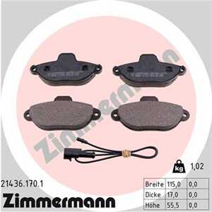 Bromsbeläggsats, Framaxel, fiat panda, punto, punto cabriolet, ford ka, lancia y, 5892736, 71737178