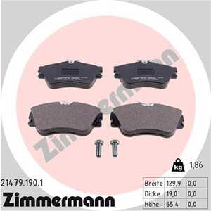 Bromsbeläggsats, Framaxel, vw transporter buss iv, transporter flak/chassi iv, transporter skåp iv, 701 698 151 D, 701 698 151 