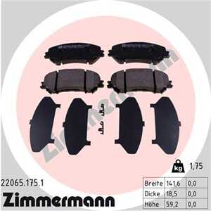 Bromsbeläggsats, Framaxel, nissan qashqai suv ii, x-trail iii, renault kadjar, koleos ii, 4106 015 96R, 41060-4EA0A, D1060-4BA0