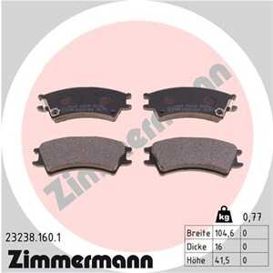 Bromsbeläggsats, Framaxel, hyundai atos, 58101-02A00, 58101-05A10