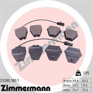 Bromsbeläggsats, Framaxel, audi a4 b5, a4 b5 avant, a6 c5, a6 c5 avant, allroad c5, vw passat b5.5, phaeton, 3D0 698 151B, 4B0 