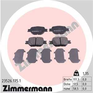 Bromsbeläggsats, Framaxel, toyota celica coupé, corolla kombi, corolla verso, 04465-02380, 04465-13030, 04465-20500, 04465-2054