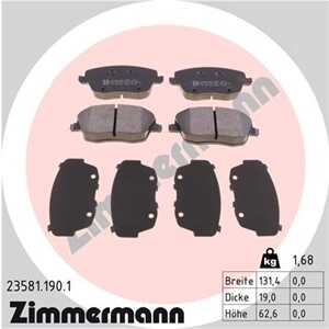 Bromsbeläggsats, Framaxel, seat,skoda,vw, 6Q0 698 151 A