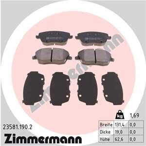 Bromsbeläggsats, Framaxel, seat,skoda,vw, 6Q0 698 151 C