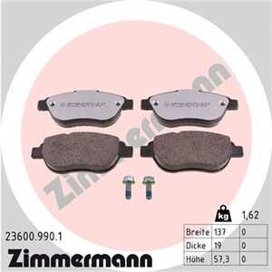 Bromsbeläggsats, Framaxel, citroën,fiat,lancia,peugeot, 16 111 407 80, 16 111 409 80, 16 118 388 80, 4252.22, 4252.35, 4252.50,