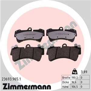 Bromsbeläggsats, Framaxel, audi q7, porsche cayenne, vw touareg, 4L0 698 151 A, 4L0 698 151 B, 4L0 698 151 C, 7L0 698 151 A, 7L