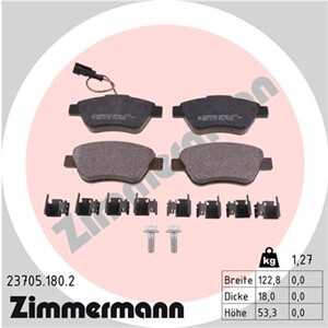 Bromsbeläggsats, Framaxel, alfa romeo,citroën,fiat,lancia,peugeot, 4254.06, 4254.07, 773 64 158