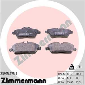 Bromsbeläggsats, Framaxel, bmw,ford,mini, 3410 6 884 263, 3410 6 884 267, 3411 6 767 143, 3411 6 767 144, 3411 6 771 837, 3411 