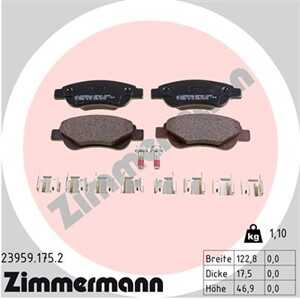 Bromsbeläggsats, Framaxel, citroën c1, c1 ii, peugeot 107, 108, toyota aygo, 04465-0H020, 1014002676, 16 138 199 80, 4253.27, 4