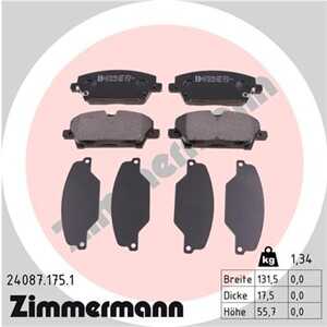 Bromsbeläggsats, Framaxel, honda civic hatchback viii, 45022SMGE00, 45022SMGE01, 45022SMGE50