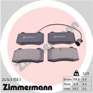 Bromsbeläggsats, Framaxel, seat leon, 1ML 698 151