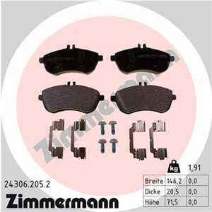 Bromsbeläggsats, Framaxel, mercedes-benz, 005 420 0820, 005 420 1520, 006 420 7120, 007 420 5520, 007 420 9220, A 005 420 0820,