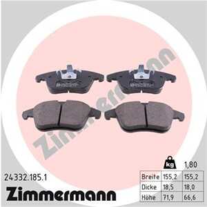 Bromsbeläggsats, Framaxel, citroën c5 ii, c5 iii, c5 break iii, evasion minibus,  minivan, peugeot 407, 407 sw, 508 i, 508 sw i