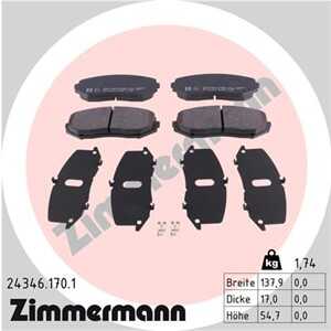 Bromsbeläggsats, Framaxel, suzuki grand vitara ii, 5520065J00, 5520065J01, 5520065J03, 5520065J10, 5520065J11, 55200-65J11, 552