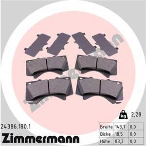 Bromsbeläggsats, Framaxel, lexus lx, toyota land cruiser 200, 04465-0C020, 04465-60280, 04465-60300