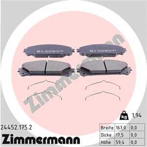 Bromsbeläggsats, Framaxel, lexus nx, rx, toyota bz4x, highlander / kluger, previa iii, rav 4 iv, rav 4 v, sienna, 04465-0E010, 