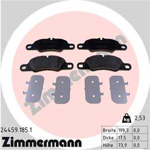 Bromsbeläggsats, Framaxel, porsche 718 boxster, 718 cayman, 911, 911 cabriolet, 911 targa, boxster, boxster spyder, cayman, 981