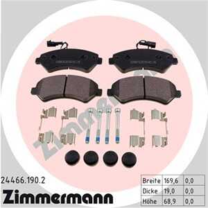 Bromsbeläggsats, Framaxel, citroën,fiat,peugeot, 1612433680, 1612433780, 425375, 425376, 425464, 77364161, 77364319, 77366023, 