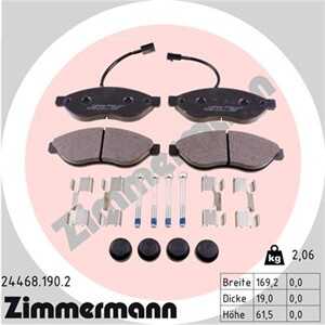 Bromsbeläggsats, Framaxel, citroën,fiat,peugeot, 1612433880, 1612433980, 425355, 425356, 425461, 77364014, 77366017