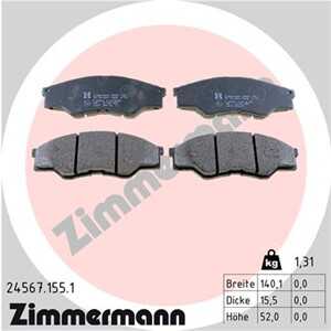 Bromsbeläggsats, Framaxel, toyota hilux flak/chassi, hilux pick-up vii, 04465-0K010, 04465-0K160, 04465-YZZDW