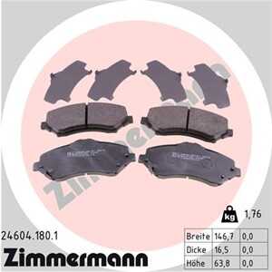 Bromsbeläggsats, Framaxel, chrysler,dodge,fiat,jeep,vw, 68003 701AA, 68003701AA, 68003701AB, 68029263AA, 68029264AA, 68044 866A