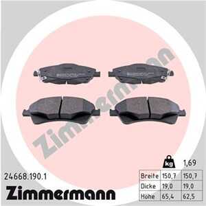 Bromsbeläggsats, Framaxel, toyota auris, avensis kombi, avensis sedan, corolla sedan, verso, 04465-02280, 04465-0F010