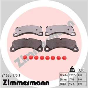 Bromsbeläggsats, Framaxel, porsche cayenne, macan, 958 351 939 30, 95835193930, 95B 698 151 E, 95B698151E