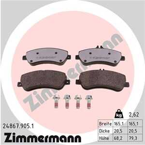 Bromsbeläggsats, Framaxel, mercedes-benz glk-klass [x204], 005 420 4820, 005 420 6320, 005 420 9220, 006 420 6420, 007 420 6620